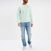 Sweat avec col rond vert pastel homme