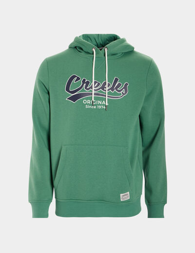 Sweat à capuche hoodie Creeks vert homme