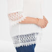 Blouse manches courtes blanc femme grande taille