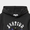 Sweat hoodie capuche sequins r&eacute;versibles gris fonc&eacute; gar&ccedil;on