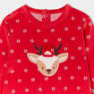 Dors-bien No&euml;l manches longues boutonn&eacute; rouge b&eacute;b&eacute;