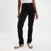 Jeans regular 5 poches coton Creeks denim noir femme