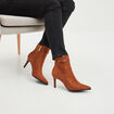 Bottines boucles et talons aiguilles marron femme
