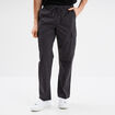 Pantalon cargo slim coton gris fonc&eacute; homme