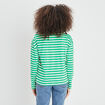 T-shirt marinière manches longues Creeks vert femme