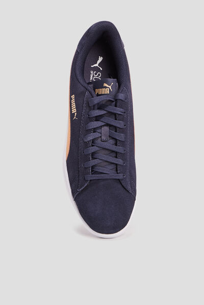 Tennis à lacets Puma Smash bleu marine homme