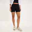 Short cycliste coton majoritaire noir femme
