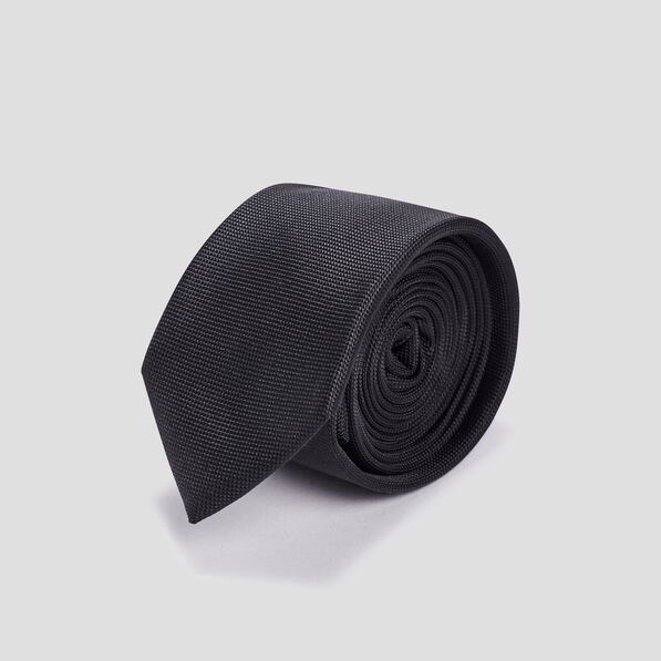 Cravate texturée noir homme