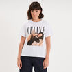T-shirt coton C&eacute;line Dion blanc femme
