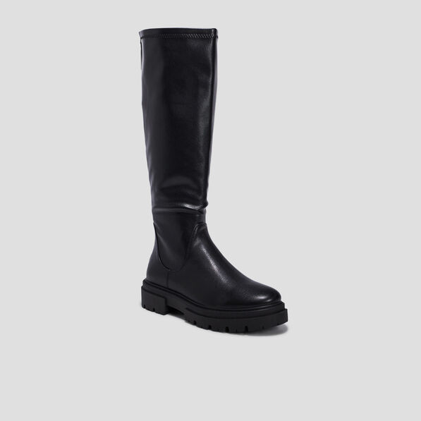 bottes semelles crantees noir femme Bottes semelles crantées noir femme