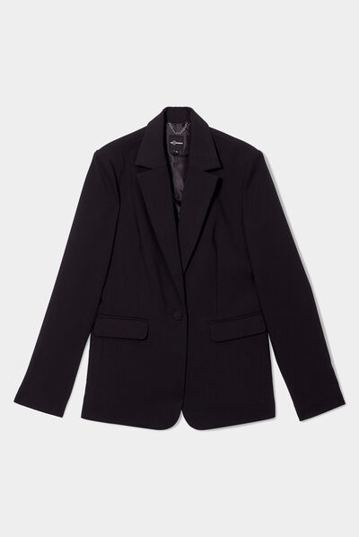 Veste blazer 2 poches Mosquitos noir femme