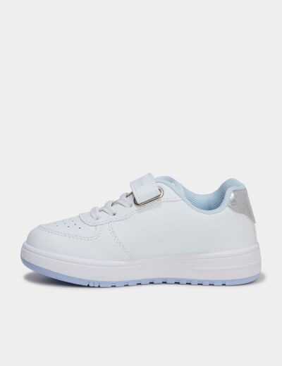 Tennis basses Reine des neiges blanc fille