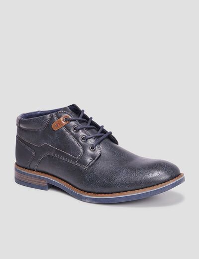 Boots à lacets noir homme
