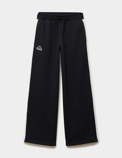 Pantalon de jogging molletonn&eacute; Kappa noir femme