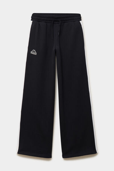 Pantalon de jogging molletonn&eacute; Kappa noir femme