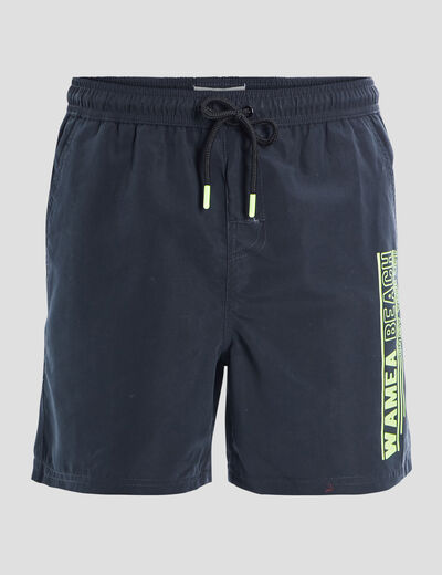 Short de bain jaune homme