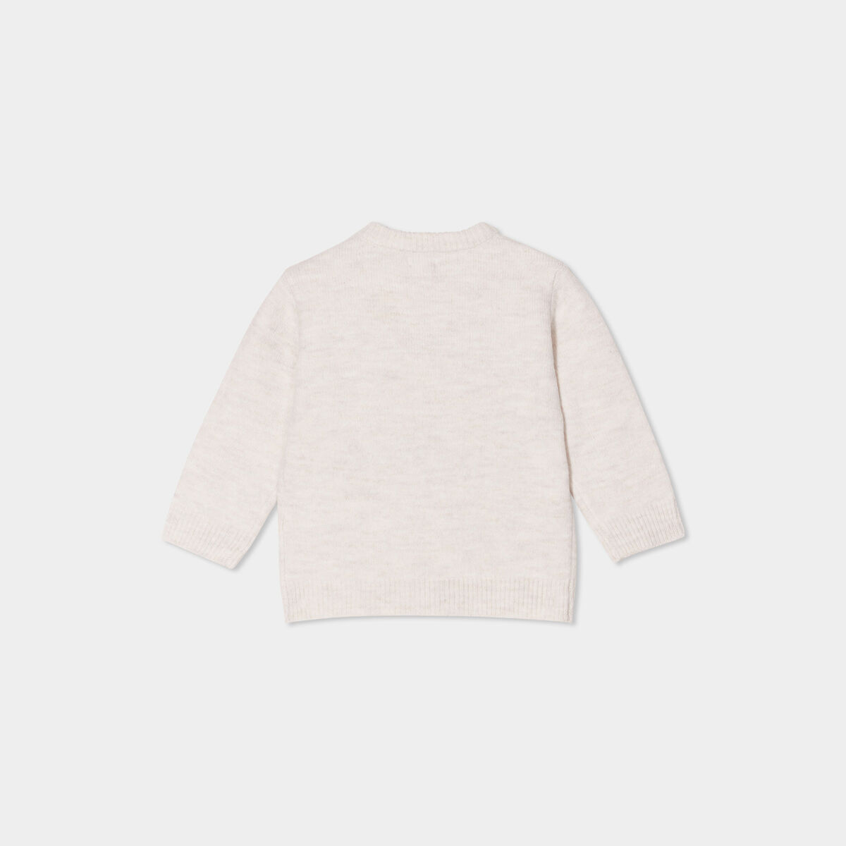 Pull épaule boutonnée Kimbaloo beige bébé garçon