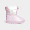 Bottines fourr&eacute;es Reine des neiges violet fille
