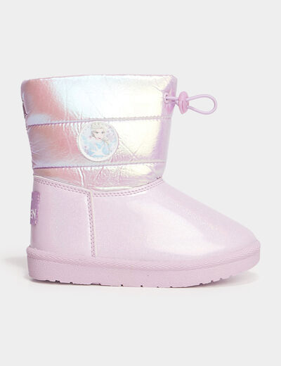 Bottines fourrées Reine des neiges violet fille