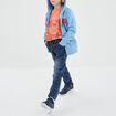 Jean stretch jogger taille &eacute;lastiqu&eacute;e denim stone gar&ccedil;on