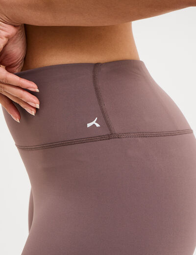 Legging corsaire de sport stretch mauve femme
