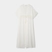 Robe de plage manches courtes blanc femme