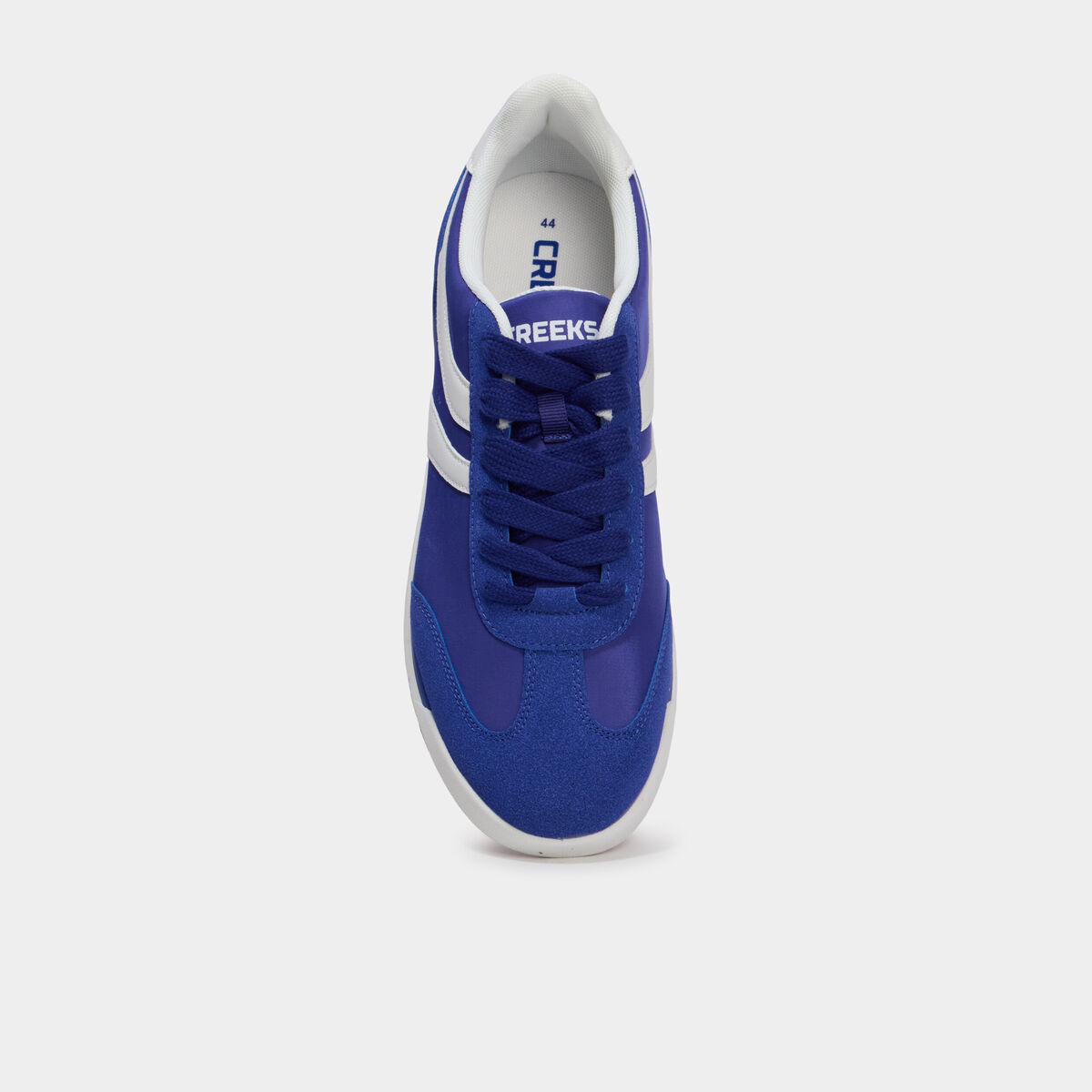 Tennis basses &agrave; lacets bleu homme
