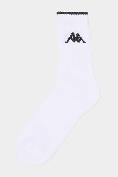 Lot 3 paires chaussettes sport Kappa blanc gar&ccedil;on