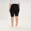Short legging cycliste &agrave; dentelle noir femme grande taille