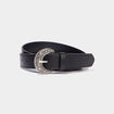 Ceinture avec boucle noir femme