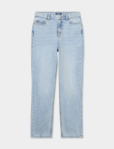 Jeans mom 7/8ème taille haute Creeks denim bleach femme