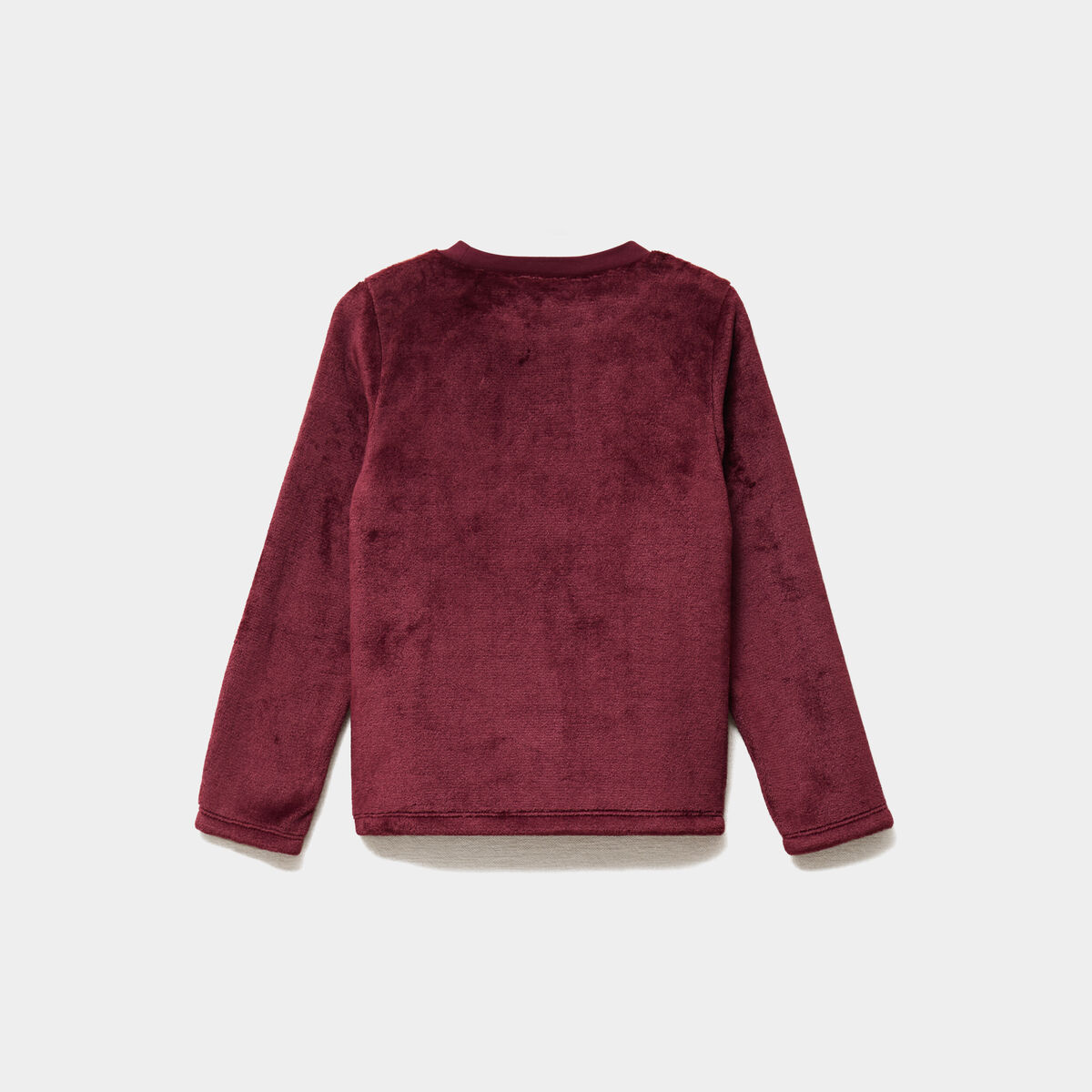 Ensemble pyjama pantalon velours bordeaux fille