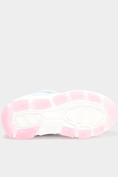Baskets running semelles lumineuses multicolore fille