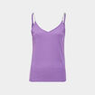 Débardeur à bretelles chaînes violet femme