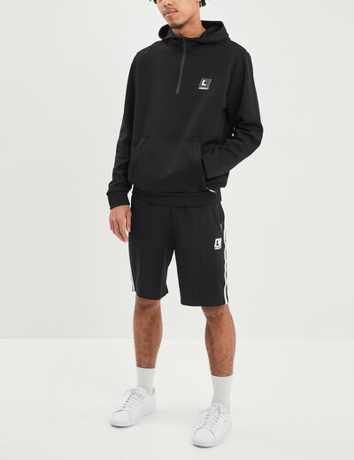 Short jogging droit élastiqué Liberto noir homme