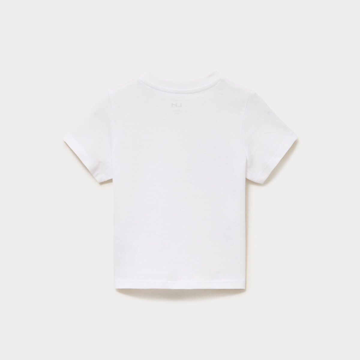 T-shirt &eacute;paule boutonn&eacute;e coton blanc b&eacute;b&eacute; gar&ccedil;on