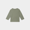T-shirt épaule boutonnée manches longues vert kaki bébé garçon