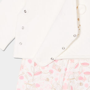 ensemble de naissance 2 pieces blanc bebef Ensemble de naissance 2 pièces blanc bébé fille
