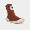 Chaussons chaussettes marron bébé garçon
