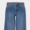 Jeans large 5 poches coton Creeks denim stone fille
