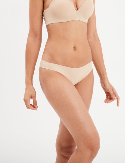 Culotte sans couture beige femme