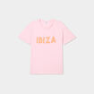 T-shirt droit manches courtes coton rose fluo femme