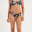 Bas de maillot de bain d&eacute;tails noeuds ecru femme