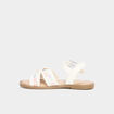 Sandales à broderie blanc fille