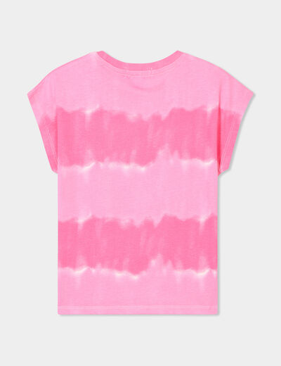 T-shirt manches courtes coton ecru fille