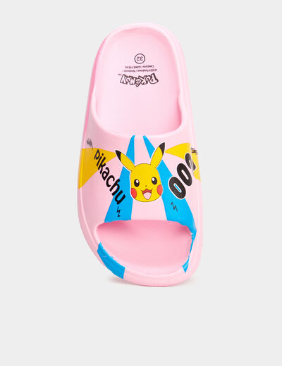 Claquettes Pokémon Pikachu rose fille