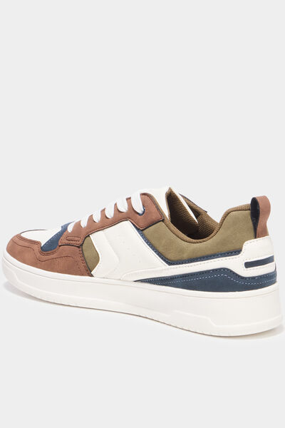 Tennis basses &agrave; lacets sable homme