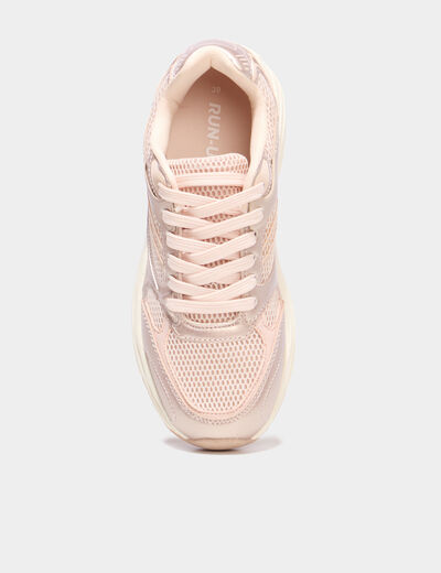 Baskets running rose femme
