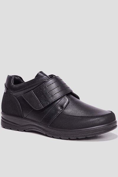 Chaussures montantes à scratchs Boudio noir homme