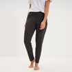 Pantalon de pyjama ajust&eacute; gris fonc&eacute; femme